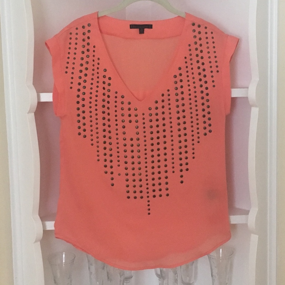 Lucca Couture coral too with beaded detail
